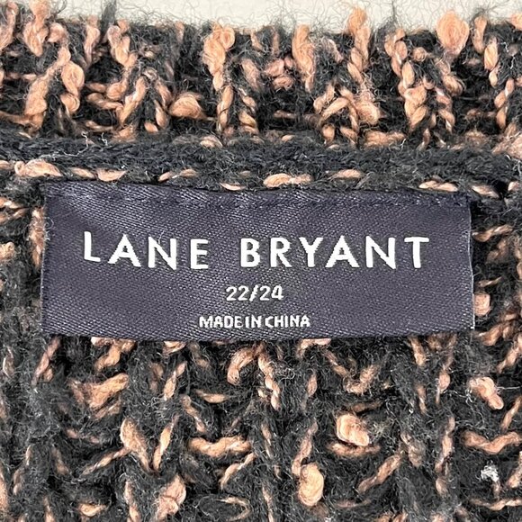 Lane Bryant Plus Size 22/24 V-Neck Tunic Style Over-Sized Sweater Striped EUC! - Picture 2 of 16